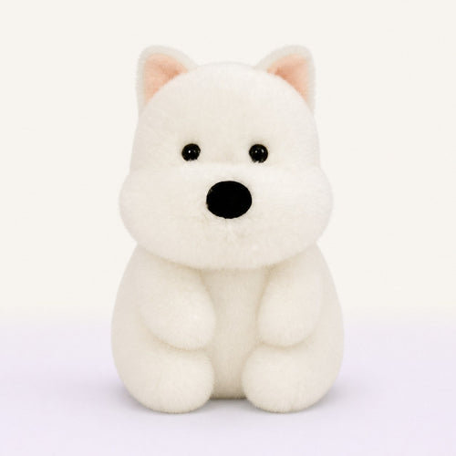 Biscuit the Pup, a white puppy plushie