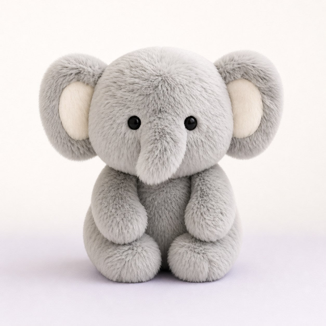 Ellie, a soft gray elephant plushie